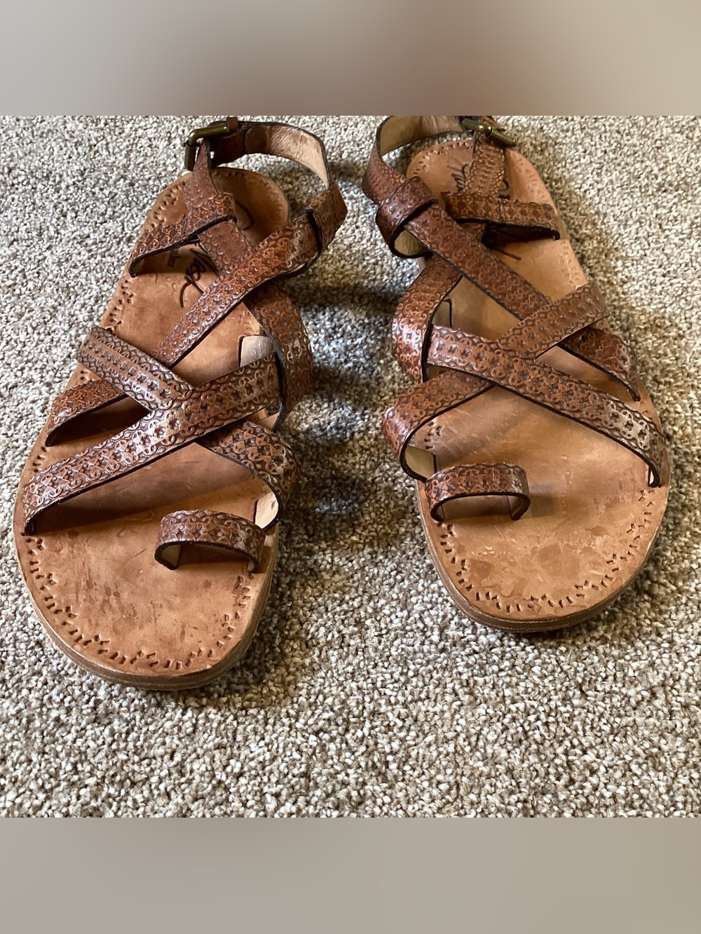 Patricia Nash Enrica Leather Sandals - Picture 3 of 6